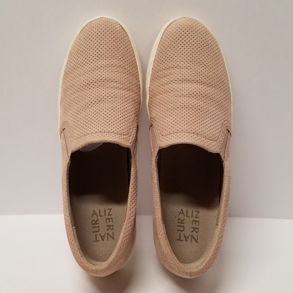 Naturalizer Perforated Slip On Sneaker - Mauve Leather - Picture 4 of 15